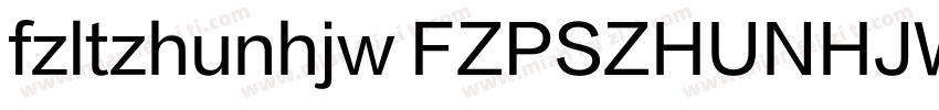 fzltzhunhjw FZPSZHUNHJW字体转换